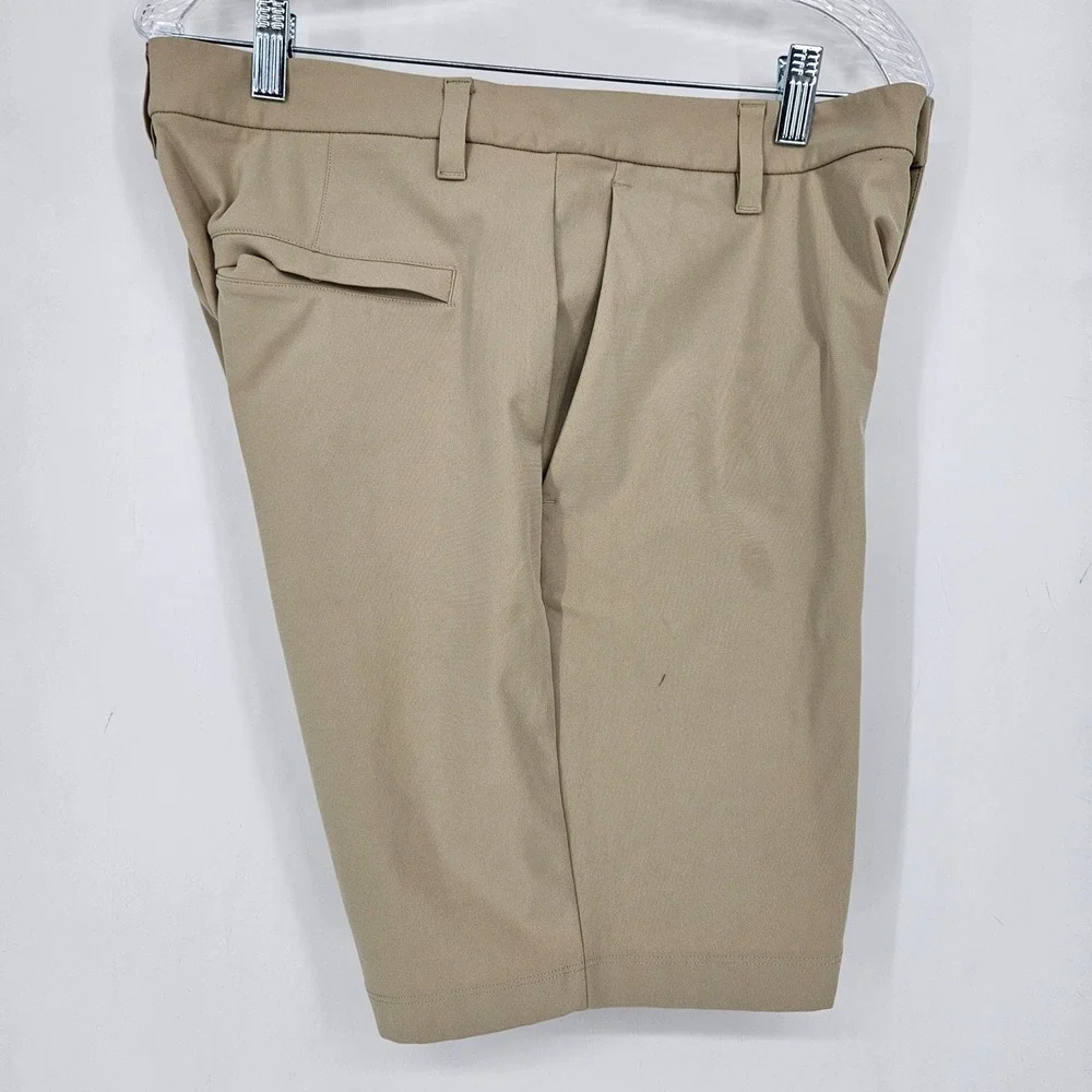 Lululemon Commission Shorts Mens 32 Tan Activewear Athleisure Chino FLAWS